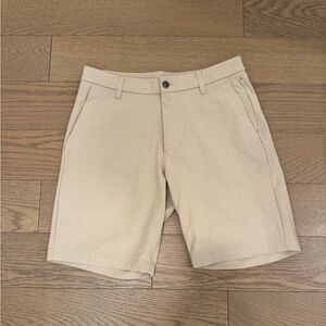 Lululemon Athletica Tan Flat Front Shorts
